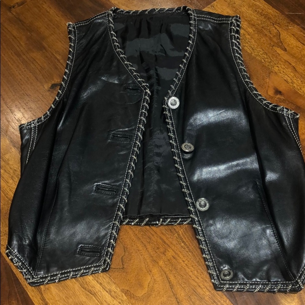 Rare Vintage 1990’s Gianni Versace leather Vest